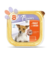Plaisir Pate 150Gr Tavuk Etli Yetişkin 8Adet Yaş Köpek Maması