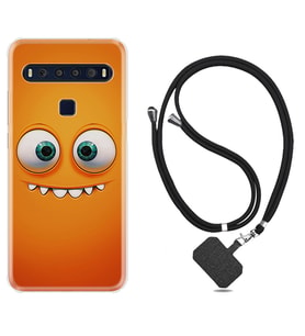 TCL 10L 10 Plus 10SE 20E 20SE 30 L7 Kılıf Boyun Askılı Silikon Dişlek 1615