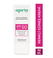 Agarta Cilt Tonu Eşitleyici Renkli Kapatıcı Etkili Spf+50 Güneş Kremi 50 Ml