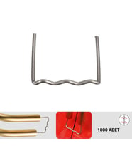 1000 ADET 0,8MM DÜZ TİP DALGALI KAYNAK ZIMBA TELİ