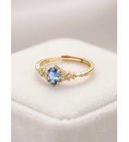 Safir Taşlı Vintage Yüzük