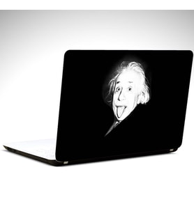 Siyah Beyaz Einstein Laptop Sticker 14 inch (35X26CM)