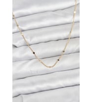 CM 14K Gold Renk Ezme Pul Model 60 cm Kadın Kolye