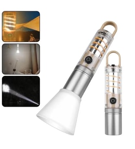Ps-8915 10w Zoomlu Led Powerbank Özellikli Şarjlı Kamp El Feneri