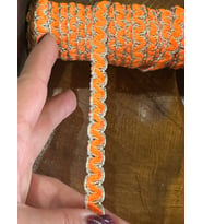 EN 1 CM NEON TURUNCU BİYE ŞERİT DİKİŞ GİYİM AKSESUARI 1 METRE