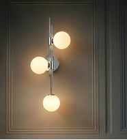 İrene Modern LED Cam Küre Duvar Aplik 3178-W38-7I-CZ (Krom)