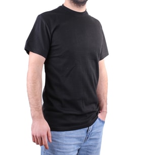 Dagoster DMG23-211520 Siyah Günlük Bisiklet Yaka Erkek Tişört