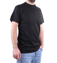 Dagoster DMG23-211520 Siyah Günlük Bisiklet Yaka Erkek Tişört