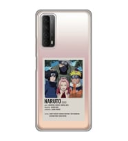 Huawei P Smart 2021 Uyumlu Naruto Anime Desenli Şeffaf Telefon Kılıfı