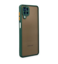 Samsung Galaxy A12 Kılıf Montreal Silikon Kapak - Yeşil