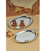 Cooker CKR3251 Oval Metal Tepsi 2 Li (Gümüş)