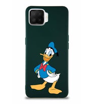 Oppo A73 Soft Premier Kapak Donald Duck-C Tasarımlı Silikon Kılıf - Yeşil (Şeffaf)