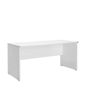 Adore Mobilya New York Ofis ve Çalışma Masası - Parlak Lake Beyaz 160x75x76 cm (GxYxD)
