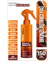 New Well Yoğun Bronzlaştırma Spreyi Kahve Çekirdeği Yağı 150 ML