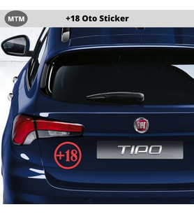+18 Oto Sticker 10 CM