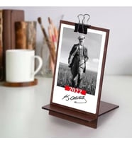 Ahşap Tabanlı Atatürk Masa Takvimi 2026