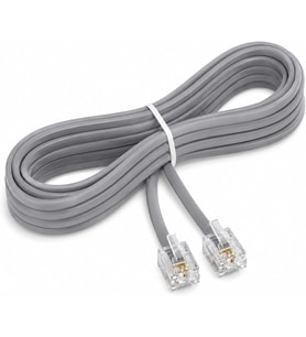 PX-KKT3 2CX0.10mmx7 3 Metre ADSL RJ11 Telefon Kablosu Gri, ADSL, VDSL 2 Canlı Kablo