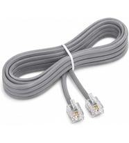 PX-KKT3 2CX0.10mmx7 3 Metre ADSL RJ11 Telefon Kablosu Gri, ADSL, VDSL 2 Canlı Kablo