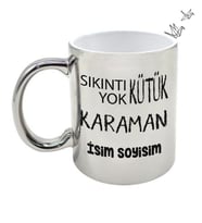 Karaman Temalı Kişiye Özel İsim ve/veya Fotoğraflı Kupa Bardak No:X025-070 (Gümüş)