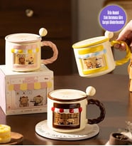 Kahve Sokağı Temalı Seramik Kupa