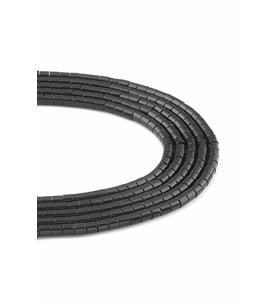 Oniks Doğal Taş Parlak Silindir Kesim 4x4mm Dizi [AA]