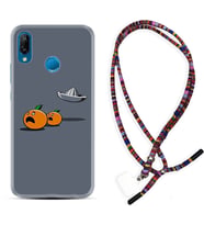 Huawei P20 Lite Mate 10 20 Lite Pro P40 Lite KılıfBoyun Asklı Rasta Silikon Orange Escape 1374