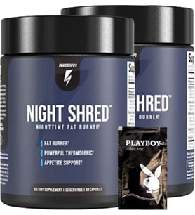 Süper Innosupps 2 Adet Night Shred Nighttime Fat Burner 60 Caps + 1 Hediyeli Jel