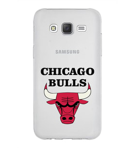 Samsung Galaxy J5 Kapak Chicago Bulls Tasarımlı Şeffaf Silikon Kılıf