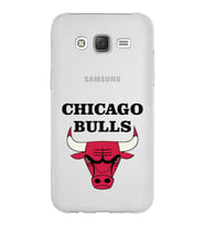 Samsung Galaxy J5 Kapak Chicago Bulls Tasarımlı Şeffaf Silikon Kılıf