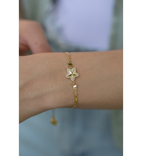 ÇGK KUYUMCULUK YILDIZ ALTIN BİLEKLİK (Gold)
