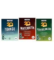 OKYANUS YAYINCILIK 8. Sınıf Master Türkçe + Matematik + Fen Bilimleri Denemesi (3 Kitap)