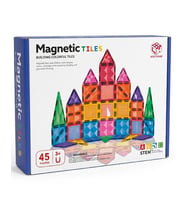 KZL Kids Home Renkli Manyetik Yapı Blokları Seti 7.5 cm 45 Parça 188M32