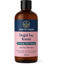 Zeytinyağı Yağı Bal Özlü Tüm Saç Tipleri İçin Doğal Saç Kremi 500 Ml