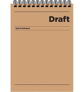 Color A5 Kareli Bloknot Draft - Kahverengi