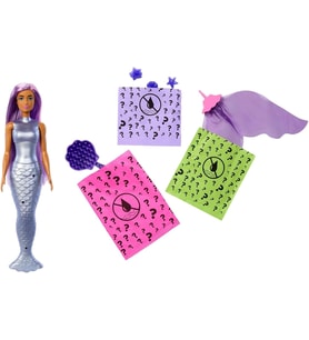 Barbie Mattel Jfv58 Color Reveal Deniz Kızı, 3 Sürpriz Torbası, 4 Aksesuar, Renk Değişimi, Farklı Mo (Çok Renkli)