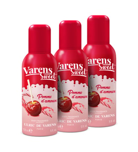 Varens Sweet Pomme d’Amour İştahlandırıcı Meyvemsi Şekerli Kadın Body Fragrance Deodorant Set 3x150 ML