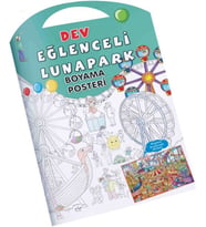 Eğlenceli Lunapark Dev Boyama Posteri