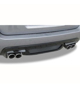 Bmw E60 5 Serisi M5 Rieger Difüzör Piona Black 2003 - 2010 Sağ Sol Çift Egzoz Çıkışlı Izgaralı