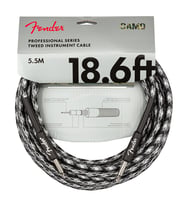 Fender 0990818124 Professional Enstrüman Kablosu (5.5m - Winter Camo) Kış Kamuflaj Deseni Şık ve Farklı Görünüm Stüdyo Kalitesinde İletim