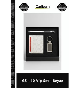 Özel Üretim Lüks Masaüstü Ofis Aksesuar Hediye Seti Kaliteli Şık Prestijli GS 10 Vip Set Beyaz