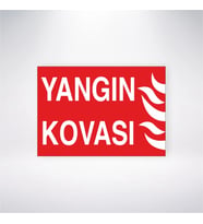 Yangın Kovası 21x38 Arkası Yapışkanlı Sticker IGP1166