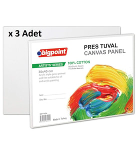 Bigpoint Artists' Pres Tuval 30x40cm x 3 Adet