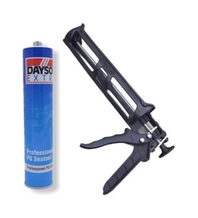 Dayson Silikon+Silikon Tabancası Dayson Silikon Pu Mastik Gri Dayson Extra 1 Adet Gri Silikon