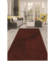 Dijital Kaymaz Taban Yıkanabilir Modern Renkli Salon Halısı Mutfak Halısı Yolluk ND-HT-910 (Bordo)
