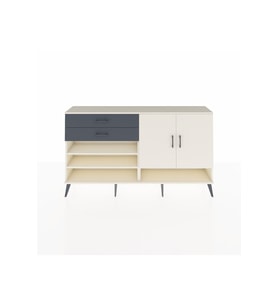 Arges Konsol 4 Raflı 2 Çekmeceli 2 Kapaklı 176x30x99 Aytaşı-Aytaşı/Antrasit