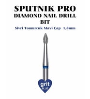 Elmas Sivri Tomurcuk Freze Mavi Çap 1,8mm