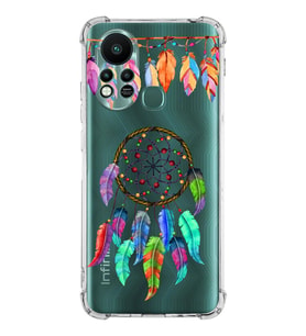 PrintiFy İnfinix Hot 11s Uyumlu Nazar Boncuğu 6 Baskılı Şeffaf Köşe Korumalı Antişok Kılıf