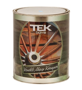 TEK VERNİKLİ AHŞAP KORUYUCU AÇIK MEŞE 0,75 LT