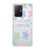 Xiaomi Mi 11T - 11T Pro Uyumlu Positive Energy Tasarımlı Şeffaf Telefon Kılıfı