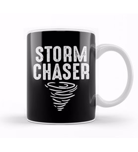 Cute Storm Chaser Severe Weather Tornado Obsessed Kupa Bardak Porselen